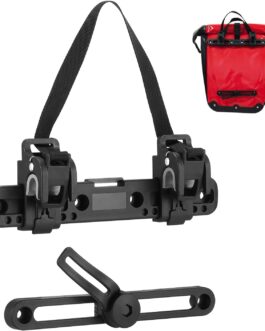 Bicycle Side Bag Buckle, 20 cm Adjustable Bicycle Luggage Buckle, Bicycle Pannier Rack Accessories, Bolt Attachment, Easy Installation, Fits Pannier Rack Bag and Saddle Accessories