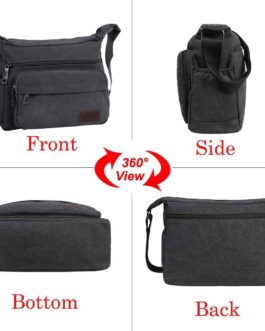 JAKAGO Waterproof Shoulder Bag Men’s Multi Bag Canvas Work Bags for Men & Women, for Outdoor, Camping, Travel, Work, Daily Use