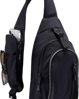 WATERFLY Chest Bag Shoulder Bag Men’s Small Men’s Handbag Sling Bag Women’s Bag Messenger Crossbody Bag Cross Bag for Outdoor Sports Travel Cycling Hiking
