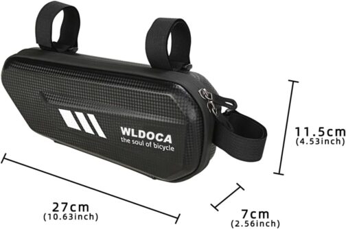 WLDOCA 2 Pack Waterproof EVA Motorcycle Side Bags - 2L Triangle Tool Bags for Touring and Commuting Motorcycles with Pannier Rack Compatibility – Bild 7