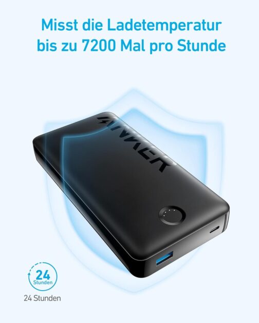 Anker 325 Power Bank, PowerCore 20K II, 20,000 mAh Battery with USB-C Input/Output Port, 15 W Maximum Power, for iPhone, Samsung Galaxy Devices and More – Bild 4