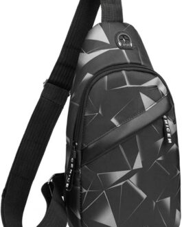 Men’s Chest Bag, Sling Chest Crossbody Bag, Men’s Crossbody Bag, Sling Bag, Anti-Theft Sling Bag, Shoulder Bag, Chest Bag, Chest Bag, Sling Bag, Black, black