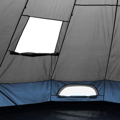 your GEAR Ravello Tent, Teepee Tent in 2 Sizes for 4-8 People, Family Tent with 400 cm or 500 cm Diameter, Camping Tent with 5000 mm Hydrostatic Head, UV 50+ Protection, Sewn-in Floor, Insect – Bild 4
