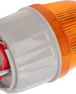 Fafeicy LED Flash Light, 5 W 220 V AC Warning Light, LED Lamp Sound and Lighting Alarm Equipment, for Office Buildings, Schools (Yellow), Buttons and Indicators