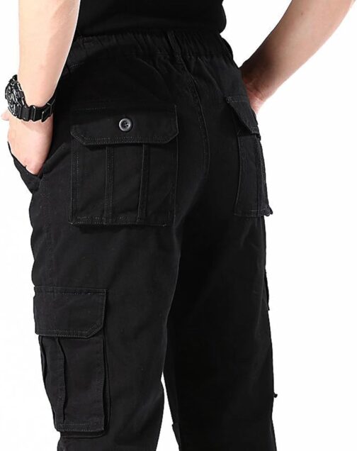 DUOLUVA Cargohose Herren Winter Lang Arbeitshosen Männer mit 6 Taschen mit Reißverschluss Universal Fit – Bild 4