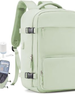 wassdins Ryanair Vacuum Backpack Hand Luggage with Hand Pump, 40 x 20 x 25 cm Vacuum Backpack Bag Airbag Women Men