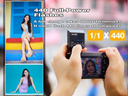 Godox Blitz iM22 Mini Camera Flash, Manual Flash Speedlite, 5 Power Levels, 440 Flashes at Full Power, Flash Compatible with Ricoh GR III RG iii X, Canon Sony Nikon Fujifilm Pentax – Bild 5