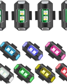 Pack of 4 Strobe Drone Light Flash Light, 7 Colours LED Aircraft Strobe Lights & USB Charging Flash Lights Drone Night Light for Drone