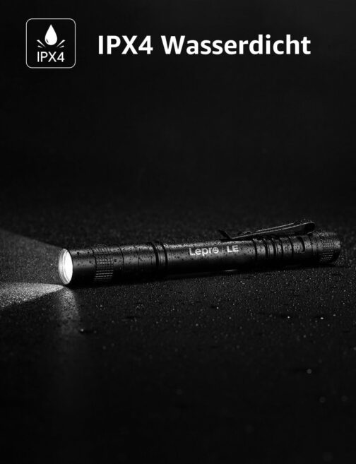 Lepro Torch, Mini LED Torch, IPX4 Waterproof Pen Torch, 3 Modes Handheld Torch Small, Pen Lamp Perfect for Inspection, Work, Repair (Pack of 2) – Bild 5