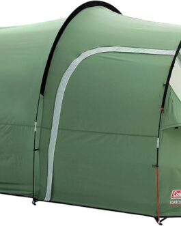 Coleman Coastline 2/3 Plus – 2/3 Man Tent – 2/3 Person Tunnel Tent, Camping Tent, Lightweight Trekking Tent with Awning – Waterproof with Hydrostatic Head of 3,000 mm