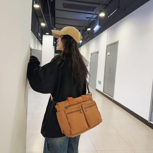 Makukke Cord Women's Shoulder Bag Tote Bag Large Multiple Bag Shopper Bag Handbag Shoulder Bags for Work Office Travel Shopping School – Bild 8