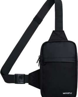 WATERFLY Shoulder Bag Crossbody Chest Bag Shoulder Bag: Sling Bag Men’s Small Handbag Crossover Crossbag Shoulder Men Mobile Phone Belly Sports Hiking