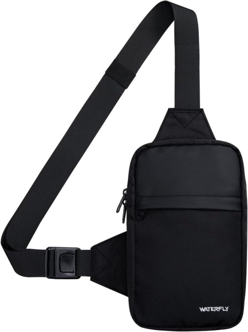 WATERFLY Shoulder Bag Crossbody Chest Bag Shoulder Bag: Sling Bag Men's Small Handbag Crossover Crossbag Shoulder Men Mobile Phone Belly Sports Hiking