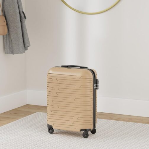 Wittchen Sturdy Suitcase, Trolley, Hand Luggage, Cabin Case. Dimensions: 54 x 39 x 23 cm. Capacity: 38 L. Weight: 2.8 kg. ABS, gold – Bild 2