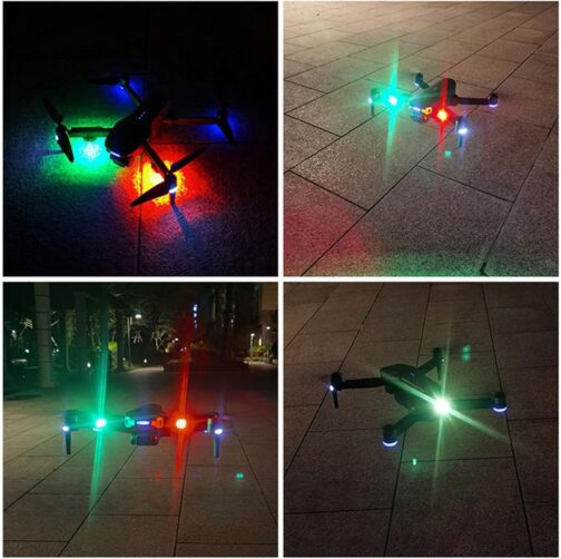 Pack of 4 Strobe Drone Light Flash Light, 7 Colours LED Aircraft Strobe Lights & USB Charging Flash Lights Drone Night Light for Drone – Bild 6
