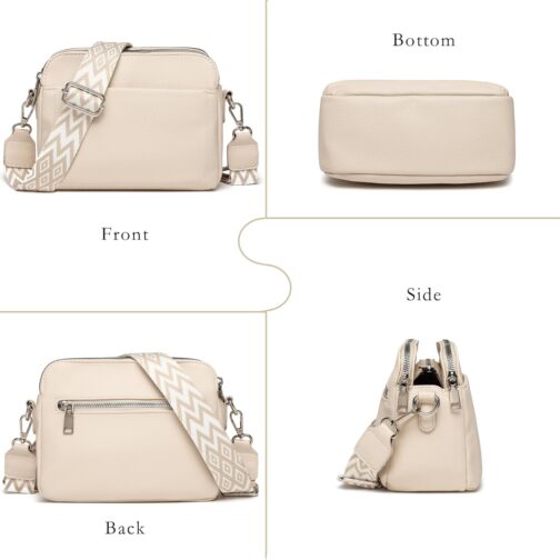 Makukke Crossbody Bag Women's Shoulder Bag Mobile Phone Case for Hanging Small Handbag Women's Modern Shoulder Bag PU Leather Bag with Card Slot 2 Shoulder Straps Adjustable Removable Shoulder Strap – Bild 5
