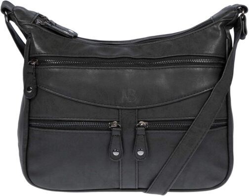 Christian Wippermann Women's Shoulder Bag Crossover Bag Leather Look Handbag – Bild 2