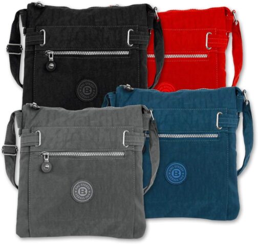 Sporty Nylon Handbag Sling Bag Small in Different Colours - Grey - m – Bild 4