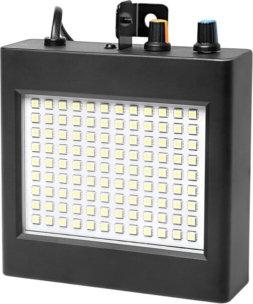 108 LED Strobe Disco Light, Strobe Flash Disco Flash Light for Party, Strobe Disco Flash Light Mini LED Atomic Strobe Light Strobe Flashing Light Disco Lights Halloween Lighting Technology