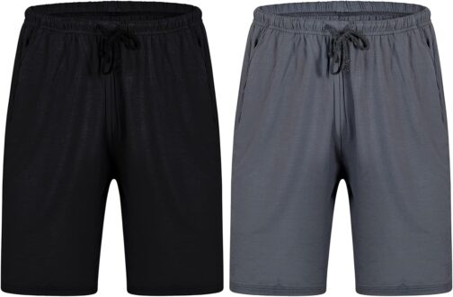 Chalier Cozy Pack of 2 Men's Short Modal Pyjama Bottoms, Soft Adjustable Waist, Double-Sided Pockets, Gift for Father's Day – Bild 5