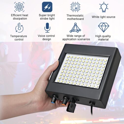 108 LED Strobe Disco Light, Strobe Flash Disco Flash Light for Party, Strobe Disco Flash Light Mini LED Atomic Strobe Light Strobe Flashing Light Disco Lights Halloween Lighting Technology – Bild 3