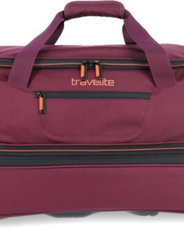 travelite 2-Wheel Trolley, Travel Bag, Size L with Expansion Fold, BASICS Luggage Series: Soft Luggage, Travel Bag with Wheels and Extra Volume, 096276