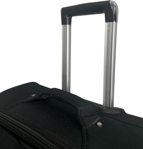 MY TRAVEL BAG Suitcase, Hand Luggage, Fabric Rolling Suitcase, Travel Suitcase, Trolley, Expandable with Twin Wheels (M/L/XL/XXL or Set of 4) Soft Luggage, black, Hand luggage (55 cm), Fabric case – Bild 7