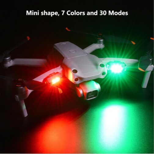 Pack of 4 Strobe Drone Light Flash Light, 7 Colours LED Aircraft Strobe Lights & USB Charging Flash Lights Drone Night Light for Drone – Bild 2
