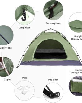 Tent 2 Person Waterproof, Ultralight Camping Tent, Easy Setup 2 Man Tent, Small Pack Size, Dome Tent for Outdoor, Bike Packing, Trekking