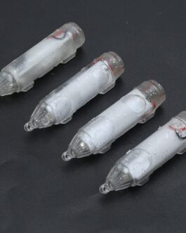 Pack of 4 LED Bait Light Underwater Fishing Light with Flash Function Waterproof Fish Locker Light for Night Fishing in Freshwater and Saltwater Includes Storage Box