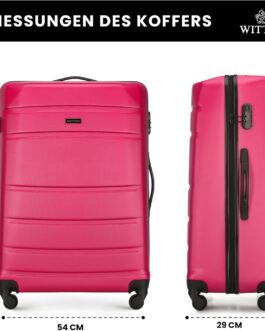 WITTCHEN Travel Suitcase, Trolley Suitcase, pink