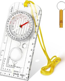 flintronic Outdoor Compass, Waterproof Pocket Compass, Hiking Compass, Portable for Outdoor Camping Navigation, Orienteering and Survival
