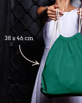 ELES VIDA Cotton Gym Bag, 1 Piece, 38 x 42 cm, Sports Bag, Backpack, Fabric Bag, Cotton Bag, Jute Bag, Oeko-Tex® Tested Fabric Bag for Men and Women, Children’s Gym Bag, for Painting