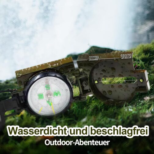 kodivenj Compass Outdoor Compass, Aluminium Alloy Material Compass, Suitable for Hunting, Hiking and Outdoor Activities, Shock and Waterproof, Precise Positioning – Bild 7