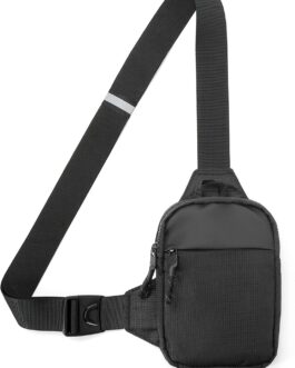 DONGKER Sling Chest Crossbody Bag, Waterproof Shoulder Bag, Crossbody Bag Backpack for Men and Women Hiking Outdoor Sports