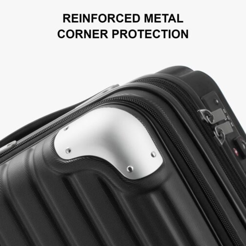 LEVEL8 Suitcase, Trolleys, Hand Luggage, Hard Case, Rolling Suitcase, Travel Suitcase, TSA – Bild 4