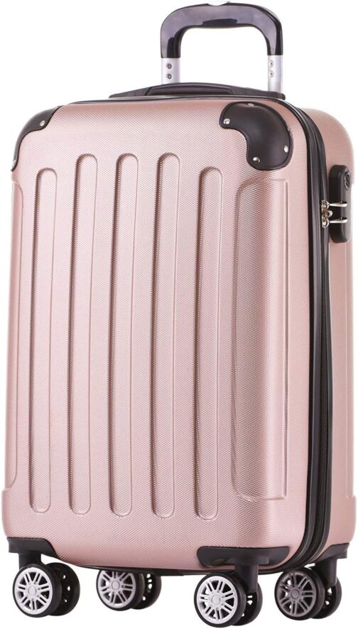 Beibye Twin Rollers Hard Case Travel Suitcase Trolley in XL, L, M, 14 Colours