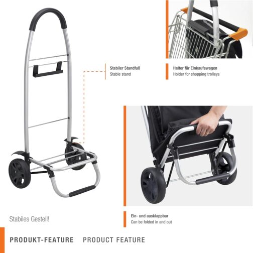 Meister Folding Shopping Trolley with Cool Compartment with Removable Rainproof Bag with Capacity of 54 L, 6816800 – Bild 8