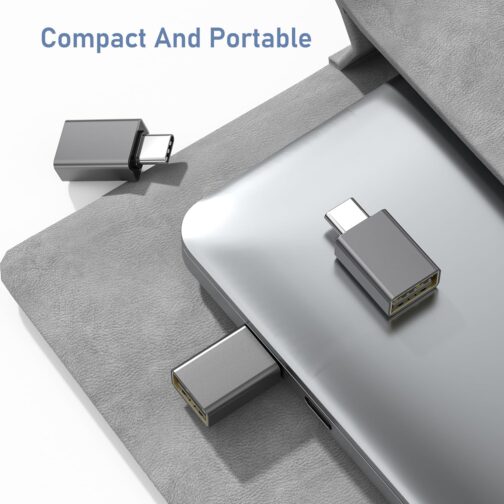 Basesailor USB C to USB Adapter Pack of 3, Thunderbolt 4 5 USBC Male to USB Female OTG Adapter, Type A Stick Converter Accessory for Apple MacBook Pro Air, iPhone 16 16e 15 Max, iPad, Samsung Galaxy – Bild 6