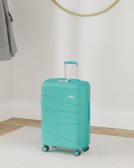 Kono Trolley Case with Beauty Case, 100% PP Suitcase Set, turquoise