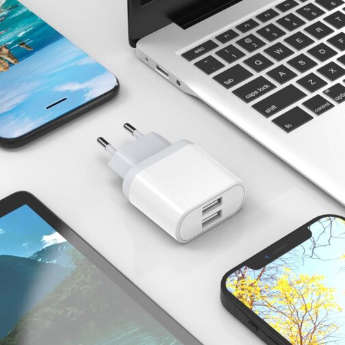 4-Pack USB Charger, 2.1A/5V Power Supply for iPhone 11 XS XR X 8 7 6 6S Plus 14 13 12 Samsung, Adapter Charger Plug Power Plug Charging Plug Quick Charging Power Adapter Socket Adapter Nisiyama – Bild 6