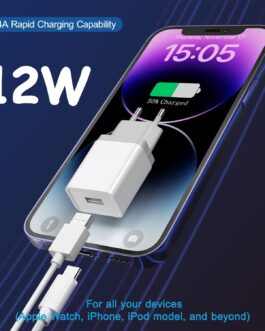 12 W USB Plug, Pack of 3, 2.4 A/5 V USB Charger, USB Power Supply, USB Plug, USB Power Plug, USB Aadapter, USB Socket Compatible with iPhone Galaxy, Xiaomi, Pixel, Huawei USB Charger