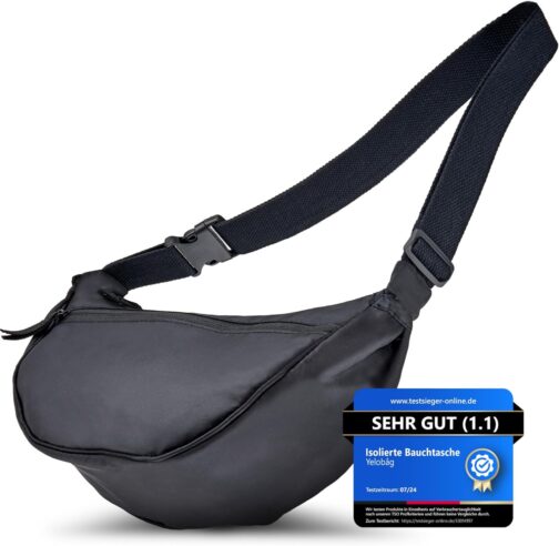 Yelobåg Isolierte Umhängetasche | Festival Moon Bag | Crossbody sling bag wasserfest | Stylische Schultertasche mit verstellbarem Gurt | Bauchtasche mit Isolierung | Unisex Handtasche