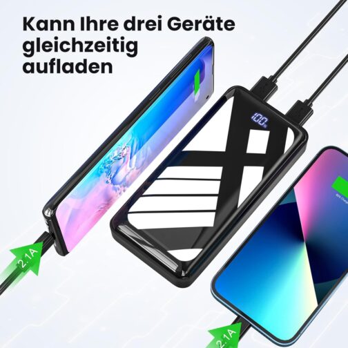 Power Bank 27000 mAh, 22.5 W PD20 W USB-C Power Bank, External Mobile Phone Batteries with LED Display, Portable Charger Compatible with iPhone 16 15 14 13 12 11 Pro – Bild 4