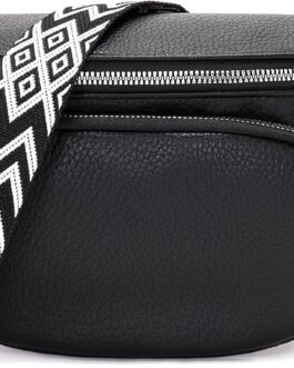 Rorimyth Bum Bag Women’s Black Shoulder Bag Women’s Small Handbag Women’s Crossbody Bag Women’s Belt Bag Women