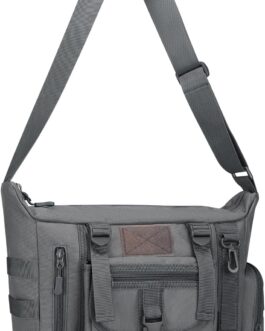HUNTVP Tactical Shoulder Bag Military Crossbody Bag Sling Bag Water-Repellent Shoulder Bag Messenger Bag Briefcase with Adjustable Shoulder Strap Outdoor