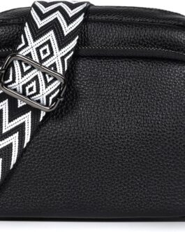 TANTOMI Umhängetasche Damen Klein, PU Leder Crossbody Bag Damen Handytasche zum Umhängen, Moderne Handtasche Damen Klein mit Breitem Schultergurt, Damen Tasche Tägliches Arbeiten, Einkaufen,Reisen