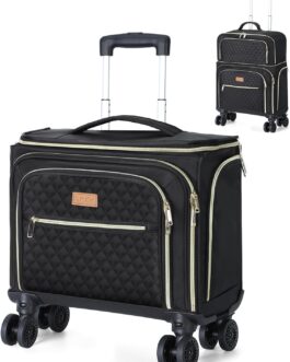 Lekeinchi Trolley Suitcase Travel Suitcase Hand Luggage, Black-6, Suitcases and Trolleys