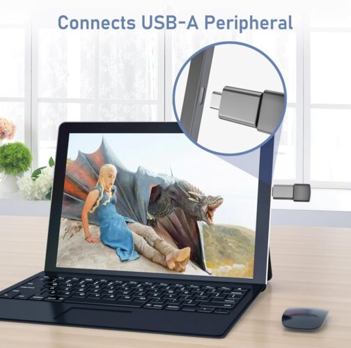 Basesailor USB C to USB Adapter Pack of 3, Thunderbolt 4 5 USBC Male to USB Female OTG Adapter, Type A Stick Converter Accessory for Apple MacBook Pro Air, iPhone 16 16e 15 Max, iPad, Samsung Galaxy – Bild 5
