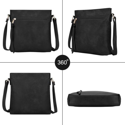 dobsechs Soft PU Leather Crossbody Bag for Women Crossbody Bag with Multiple Pockets Adjustable Strap Perfect for Daily Use – Bild 4